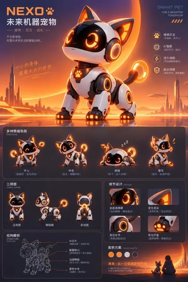 AI宠物编录封面图，ai短剧 / 温情类型影视作品